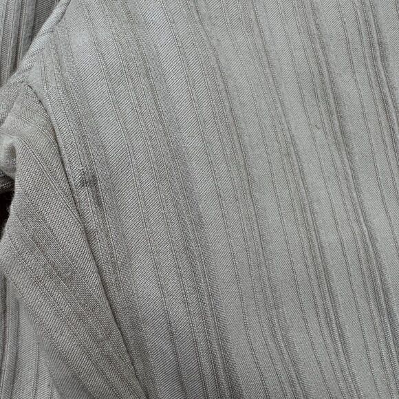 Women's Vintage Y2K Khaki Striped Classy Low Rise Bootcut Chino Dress Pants / 9 - Picture 6 of 7